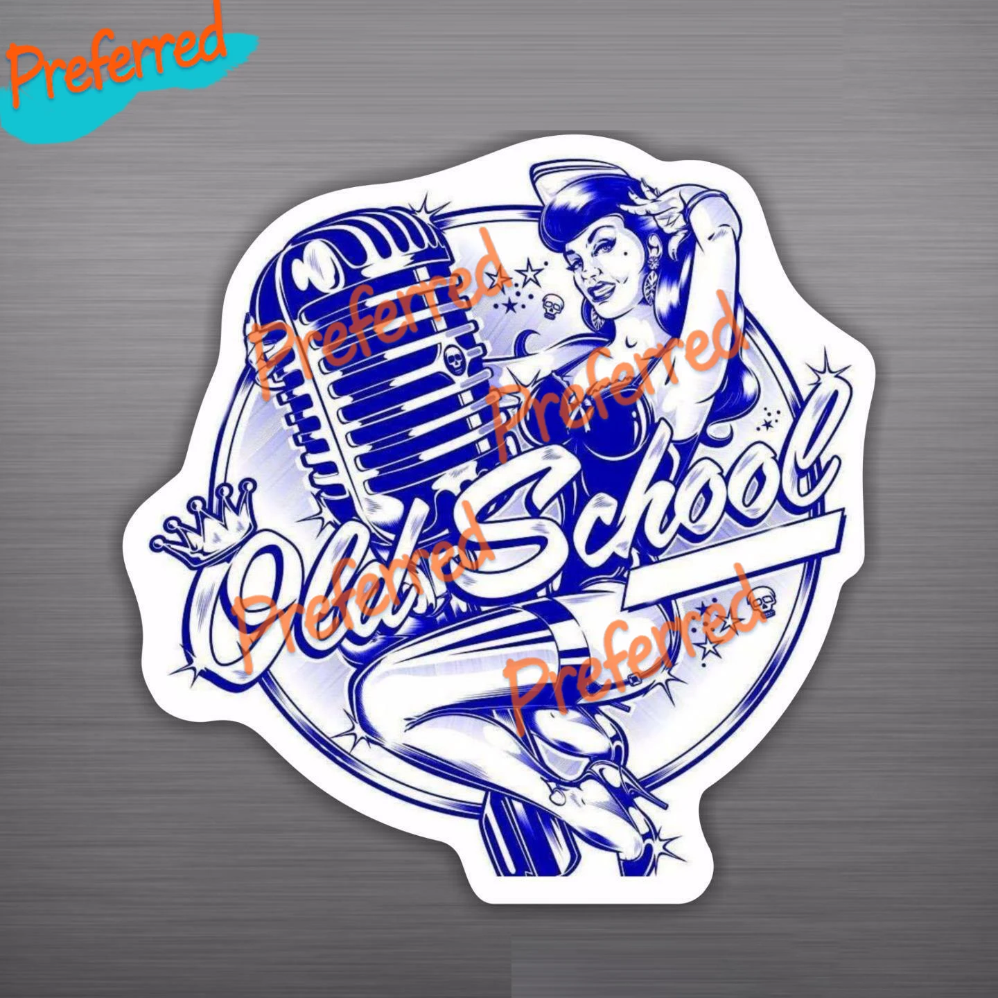

Old School Decal Sticker Pinup Sexy Girl Race Window JDM Bug Bus Hot Rod