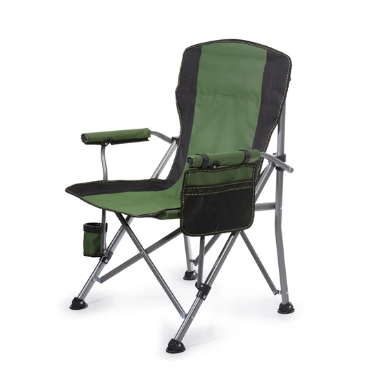 Silla de dirección plegable de aluminio ligera personalizada para acampar al aire libre y pescar