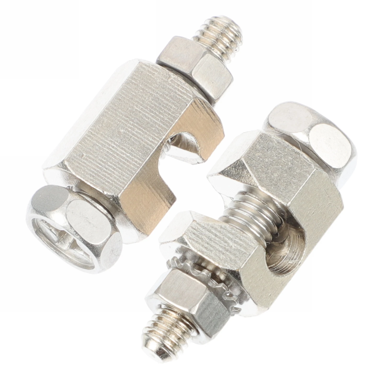 

2pcs Solar Grounding Clip Photovoltaic Protection Earthing Lug Cable Clamp Tin Plated Copper Durable Simple