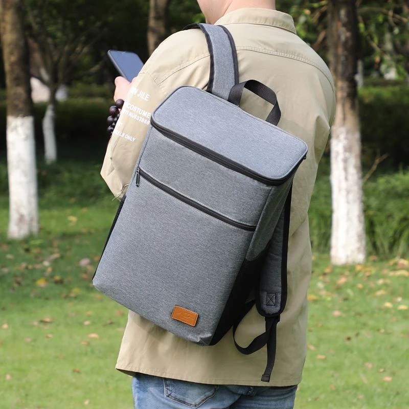 حقيبة ظهر للغداء بسعة كبيرة ومضادة للتسرب في الهواء الطلق، حقيبة ظهر حرارية كبيرة للنزهات، حقيبة معزولة رائعة ودافئة للتخزين في الهواء الطلق #3