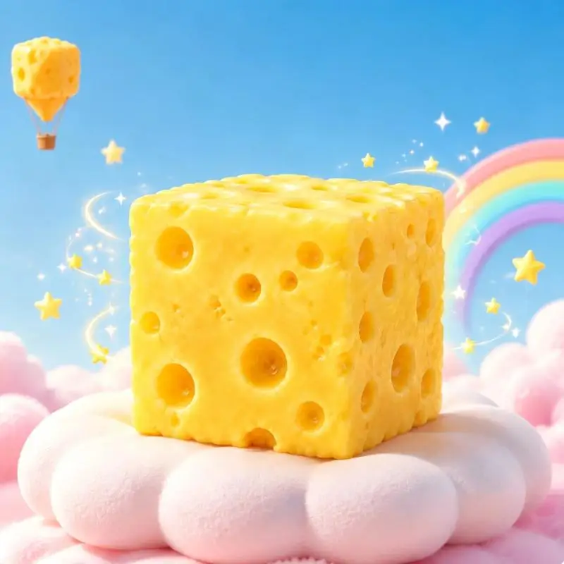Simulation Cheese Fidget Squeeze Toy Soft Slow Rising 1Pcs  Toy for Family Interactive Game Props