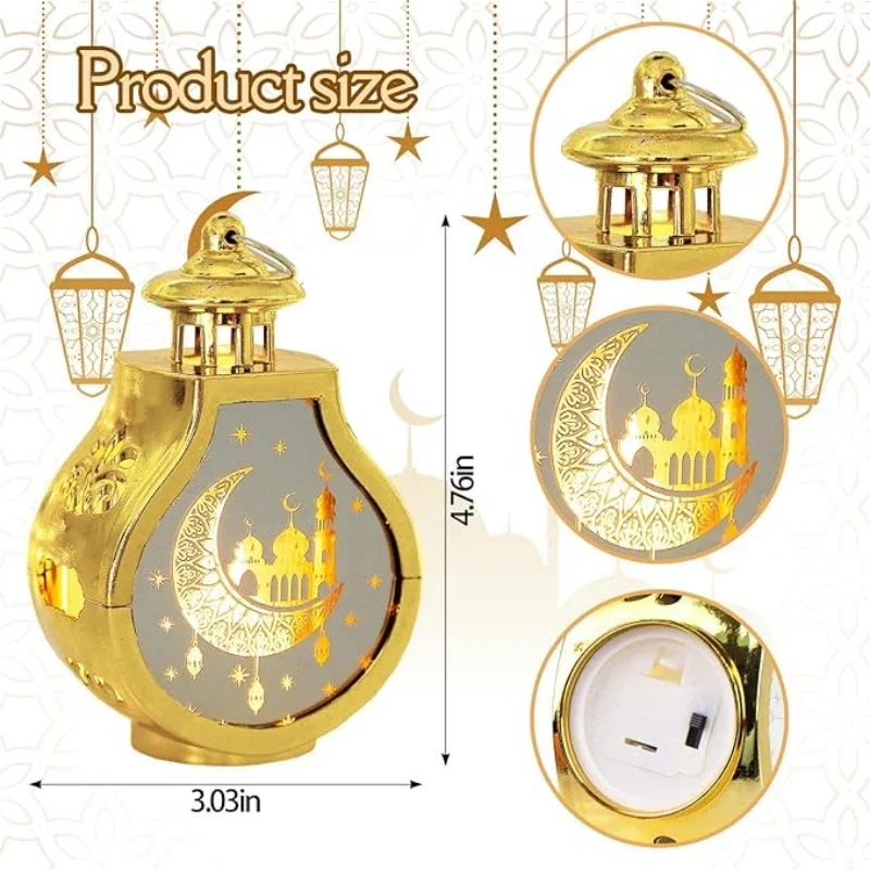 Ramadan Gift LED Oil Lights Battery Power Night Light Electronic Candle Lamp For  Home Party Raya Decoration Small Table Lamps