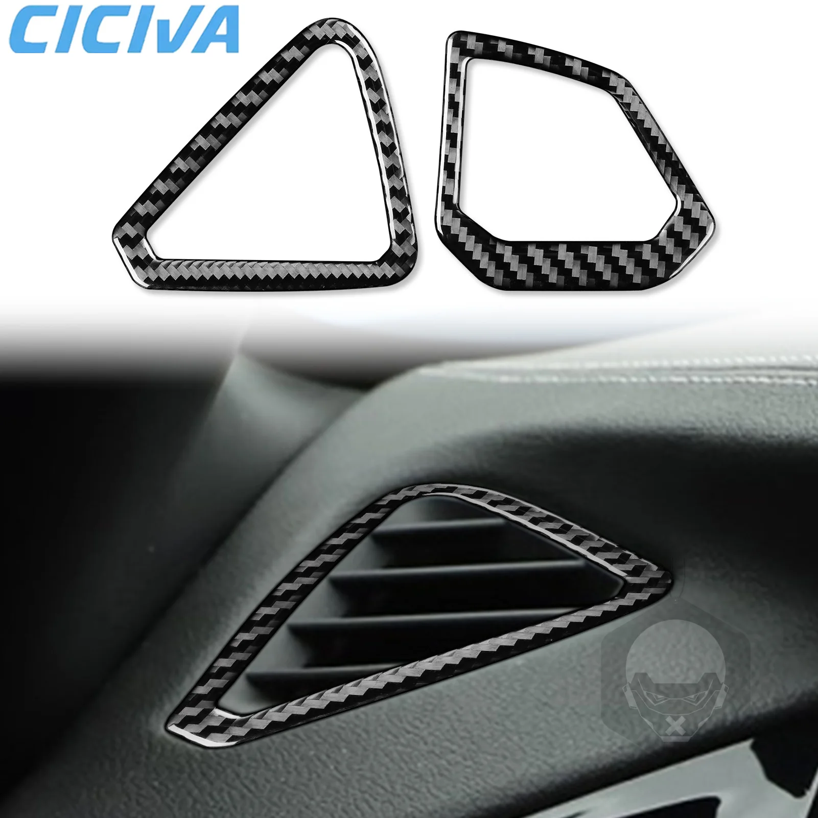 

For BMW Z4 G29 Accessories Interior 2019-2024 Carbon Fiber Dashboard Sides Air Outlet Air Vents Cover Tuning Stickers Auto Trims