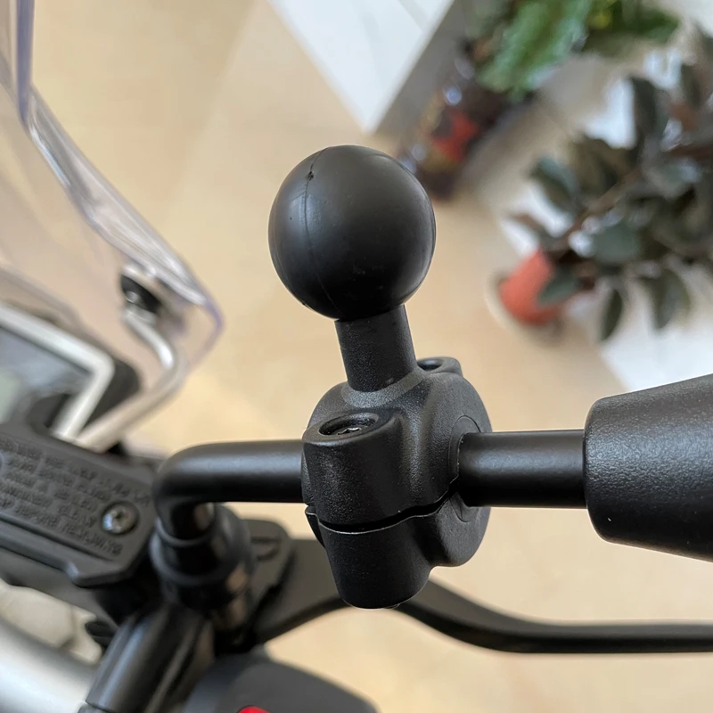 1 بوصة الكرة رئيس محول قاعدة تثبيت دراجة نارية المقود مرآة الرؤية الخلفية قوس ل DJI GoPro Insta360 عمل كاميرا ملحق #5