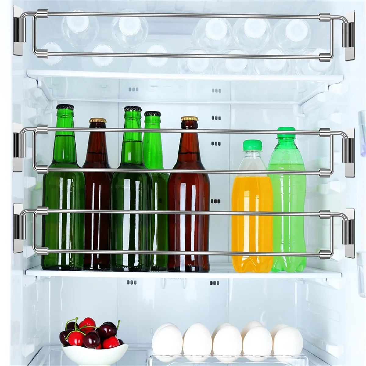 4 ชิ้น RV ตู้เย็นบาร์ 12.44-22.63 นิ้วสแตนเลส RV ตู้เย็นความตึงเครียดแท่ง RV ตู้เย็นอุปกรณ์เสริม