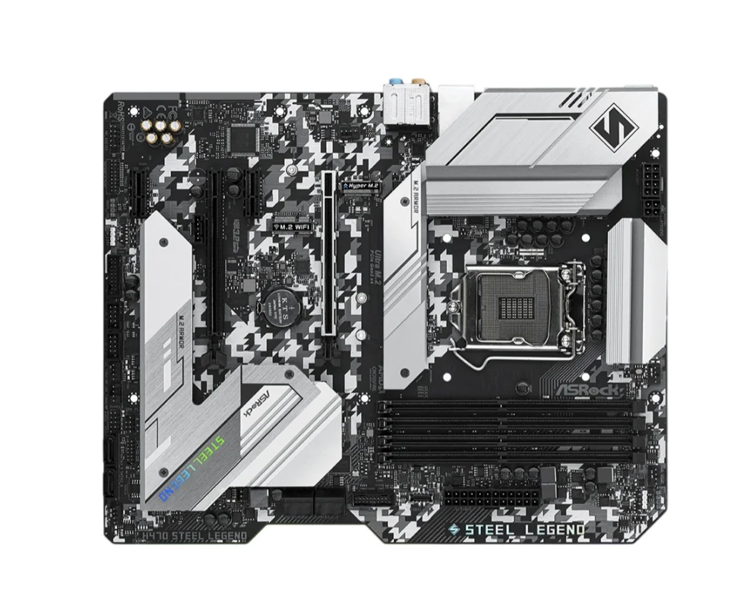 ASROCK H470 Steel Legend Motherboard DDR4 Intel H470 LGA1200 Support 10/11th Gen i5-10400F i5-10400 i7-10700F i9-10900K CPU M.2