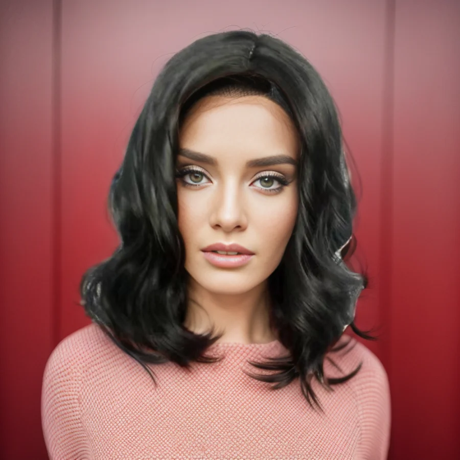 

Женский короткий черный волнистый парик, 40 см/16 дюймов, средней длины, синтетический термостойкий волокнистый парик, подходит для повседневного использования