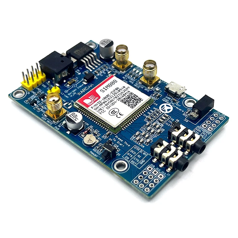 SIM808 Module GSM GPRS GPS Development Board IPX SMA with GPS Antenna for Arduino Raspberry Pi Support 2G 3G 4G SIM Card