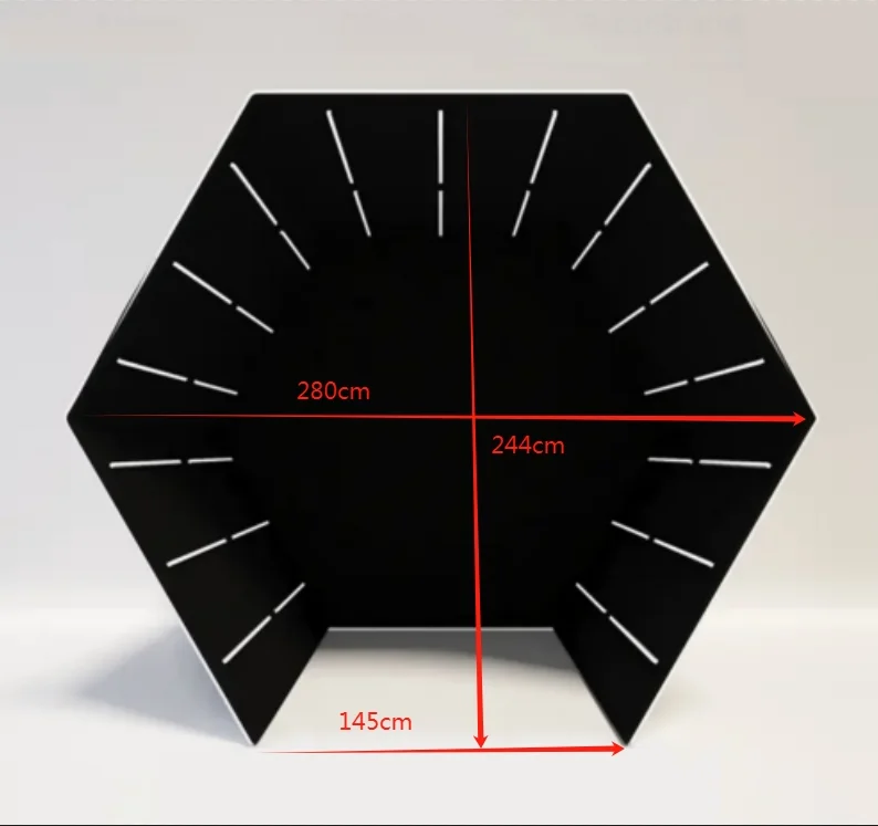 Tension Fabric Light Emitting Diode 360 Degree Background Aluminum 360 Booth Housing for Advertising Display Photo Booth