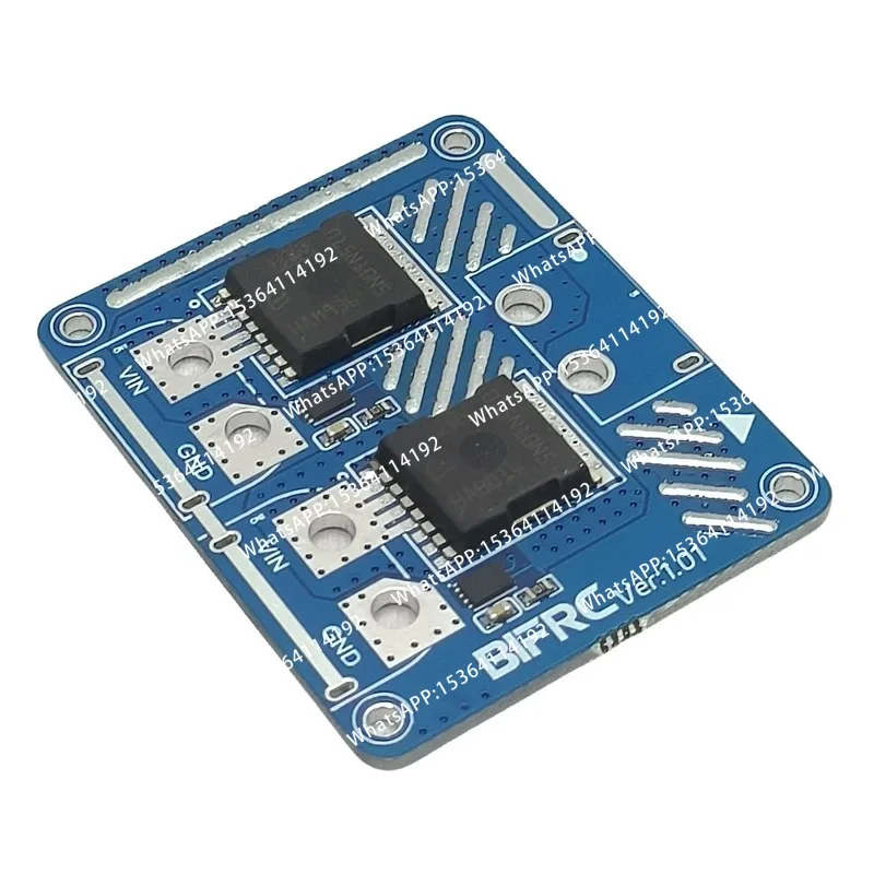 1PCS 5-100V 50Ax2 Dual-channel Ideal Diode Automatic Switching Battery Parallel & Expansion Module for for Drone RC Vehicles