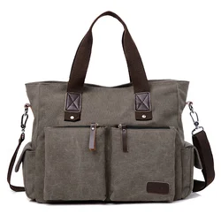 canvas men bag cross body casual cloth hand large capacity travel men's shoulder fashion s