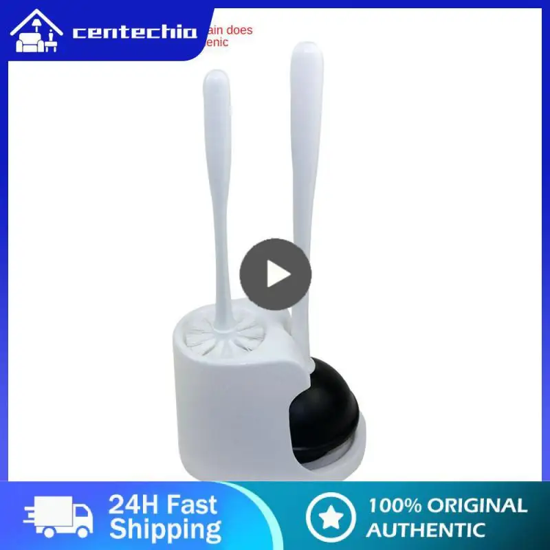 Toilet Dredge Soft Hair Floor-standing With Base Water Leak Proof Bathroom Cleaning Tools Toilet Brush Cleaning Set Household