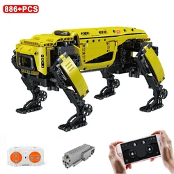 MOLD KING-Robot Technique RC 15066, Jouets ociamique de la Puissance, Gros Chien, Modèle AlphaDog, décennie s de Construction, Briques, Cadeaux d'Anniversaire pour Enfants