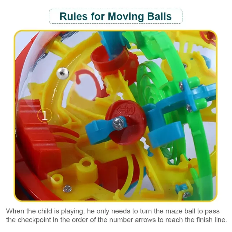 クラシックな3D知恵の迷宮、子供と大人のためのパズルゲーム、クリスマスプレゼント、バランス磁気ボールマーブル