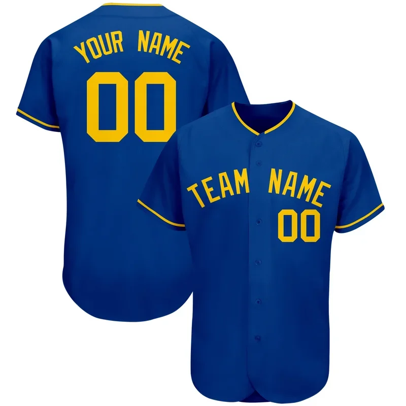 Custom Baseball Jersey Personalized Print Team Name/Numbers Make Your Own Button-down Tee Shirts for Men/Kids Birthday Gift