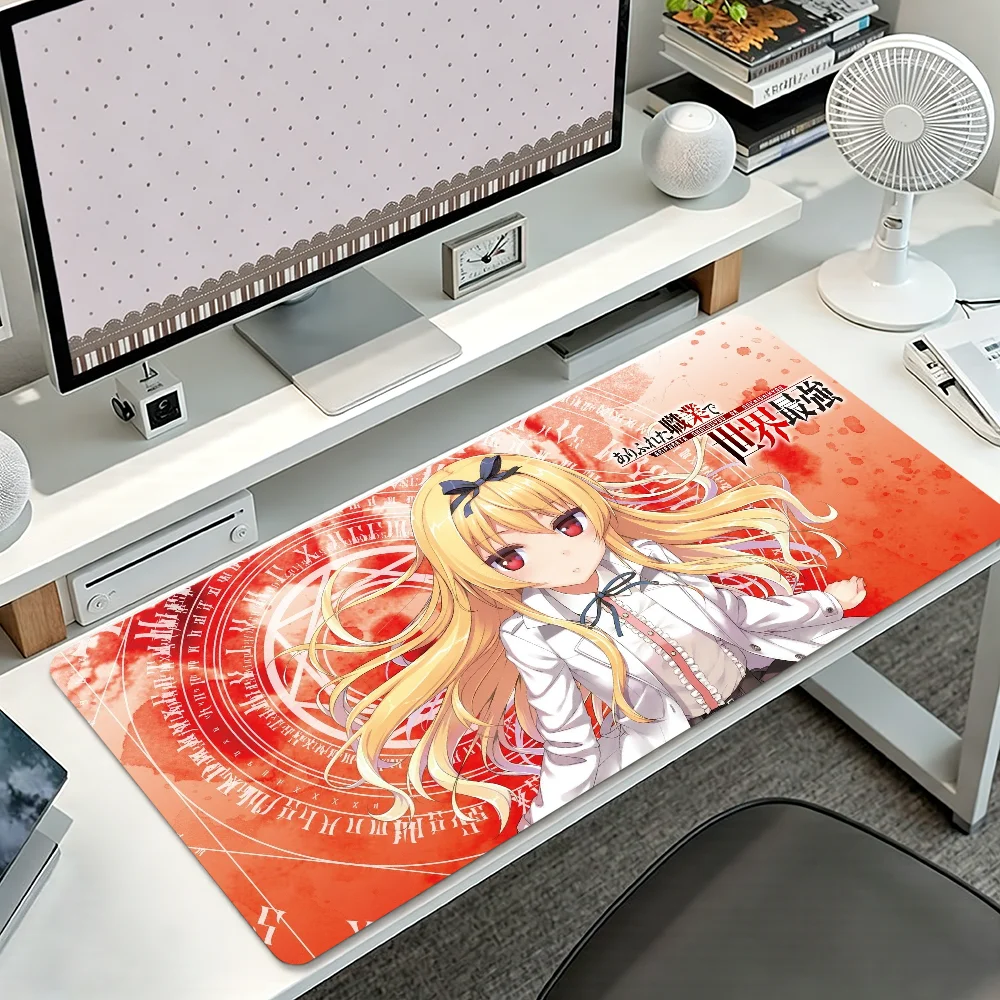 Arifureta Shokugyou De Sekai Saikyou Mouse Pad Non-slip Thickened MousePad Student Gaming Cushion Large Writing Lockedge Office