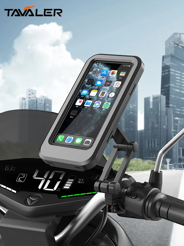 AliExpress NONE Waterproof Motorcycle Bike Mobile Phone Holder Support Universal Bicycle GPS 360° Swivel Adjustable Motorcycle Cellphone Holder