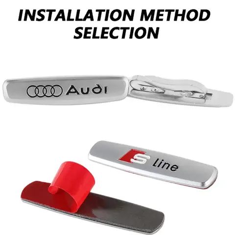 자동차 센터 콘솔 금속 배지 스티커 자동차 액세서리 Audi Sline Quattro RS A1 A2 A3 A4 A5 A6 A7 A8 Q1 Q2 Q3 Q4 Q5 Q6 Q7 S