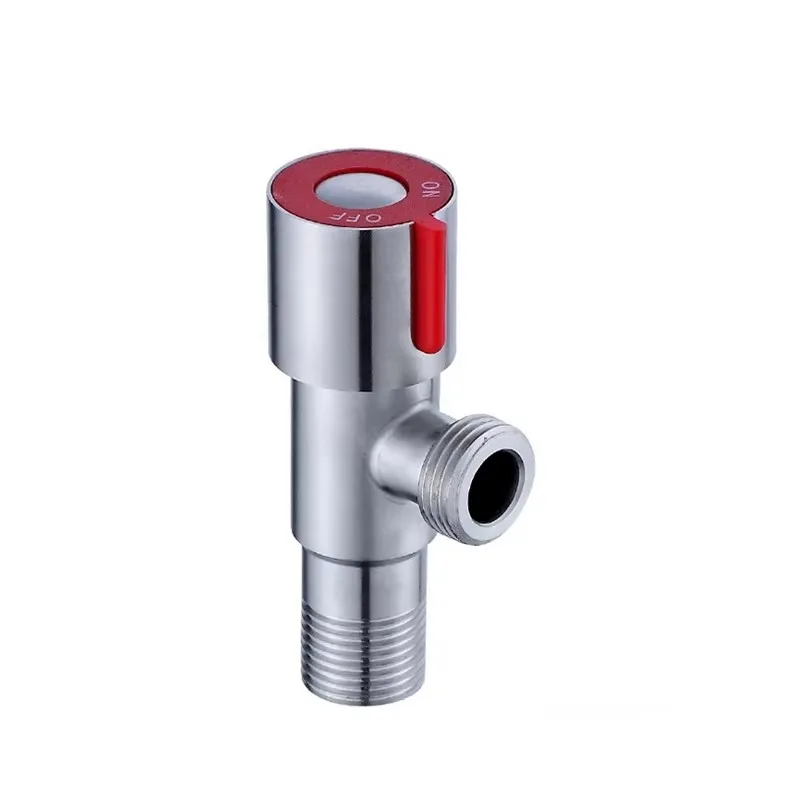 1PC SUS304 Stainless Steel Brushed Finished Angle Valves Bathroom Accessories Angle Valve for Toilet Sink Balcony