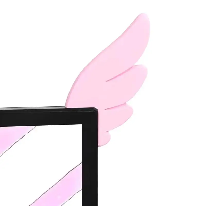 New 1Pair 3D Printing Cute Decorative Ornaments E-sports Room Wings Monitor Decorative Ornaments Creative Gifts For Friends