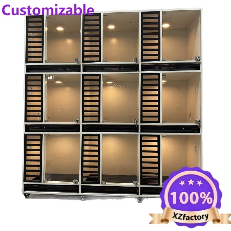 Factory Direct 2026 Dog cage display cabinet Breeding cage Solid wood house Small medium large with toilet  kennel Foster cabine
