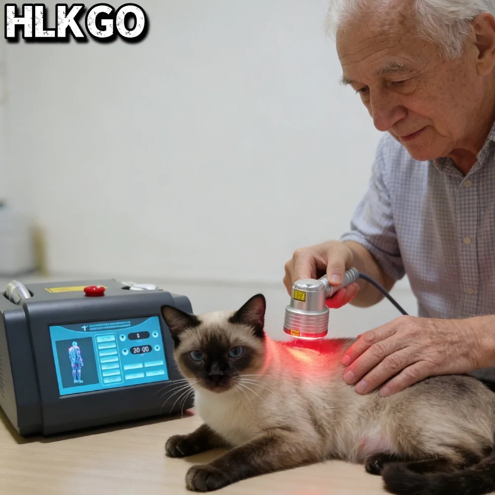 

1055mW High Penetration Laser Therapy for Humans & Animals, 808nm/650nm Veterinary & Human Pain Treatment Device