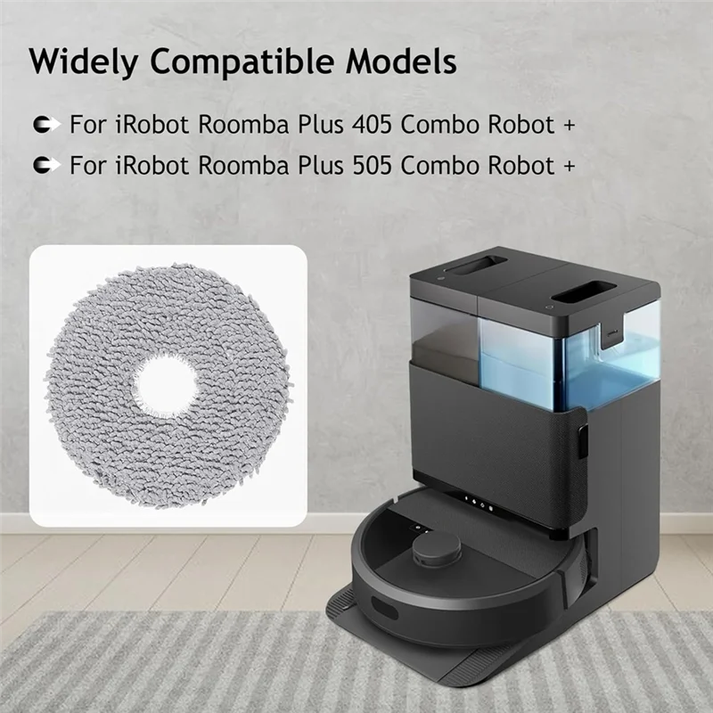 B83B-For Irobot Roomba Plus 405 Combo Robot + 505 Combo جهاز آلي لتنظيف الأتربة أجزاء-وسادات استبدال القماش الممسحة