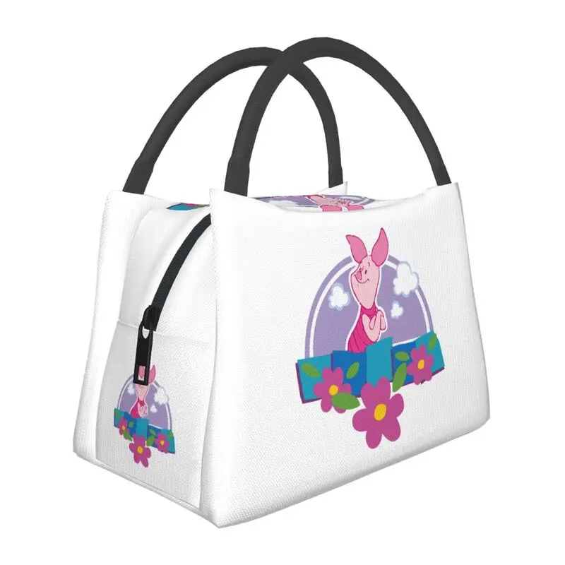 

Animation Cartoon Winnie The Pooh Insulated Lunch Tote Bag for Women Piglet Portable Cooler Thermal Bento Box Work Travel