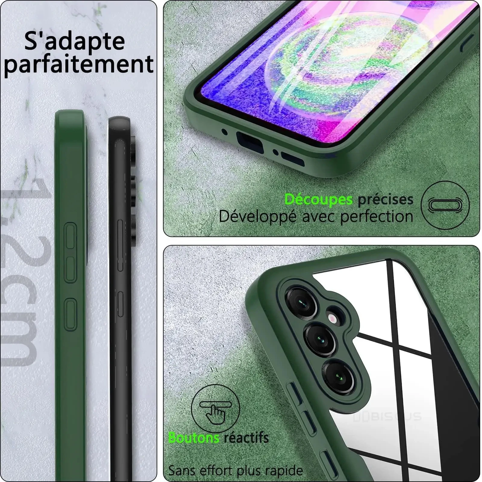 360-Grad-Ganzkörper-Displayschutz, transparente Hülle für Samsung A07 A17 A06 A16 A05S A15 A14 A26 A36 A56 A25 A55 A35 A54 stoßfest – Detail 3