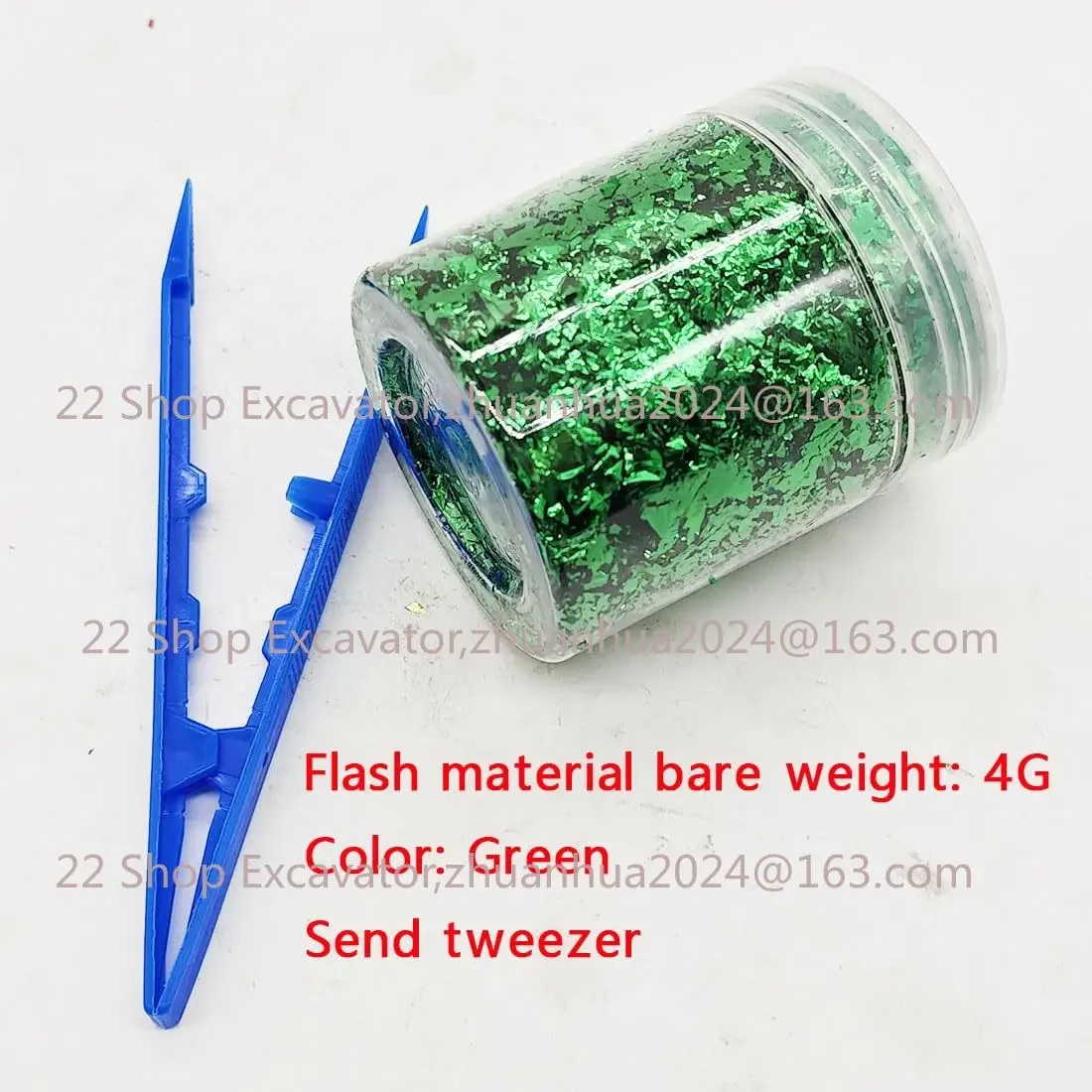4 г нарезанные пластиковые кусочки из углеродного волокна с коротким вырезом для изготовления из углеродного волокна (зеленые)
