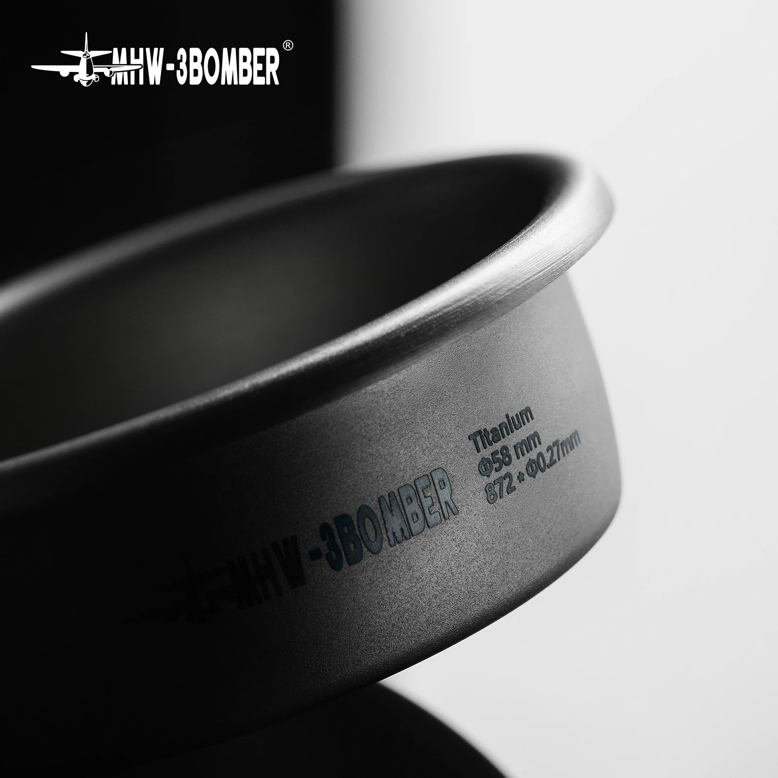 Cesta de filtro de café expresso MHW-3BOMBER 58mm 18g cesta de alta precisão material de titânio acessórios de substituição para máquina de café expresso