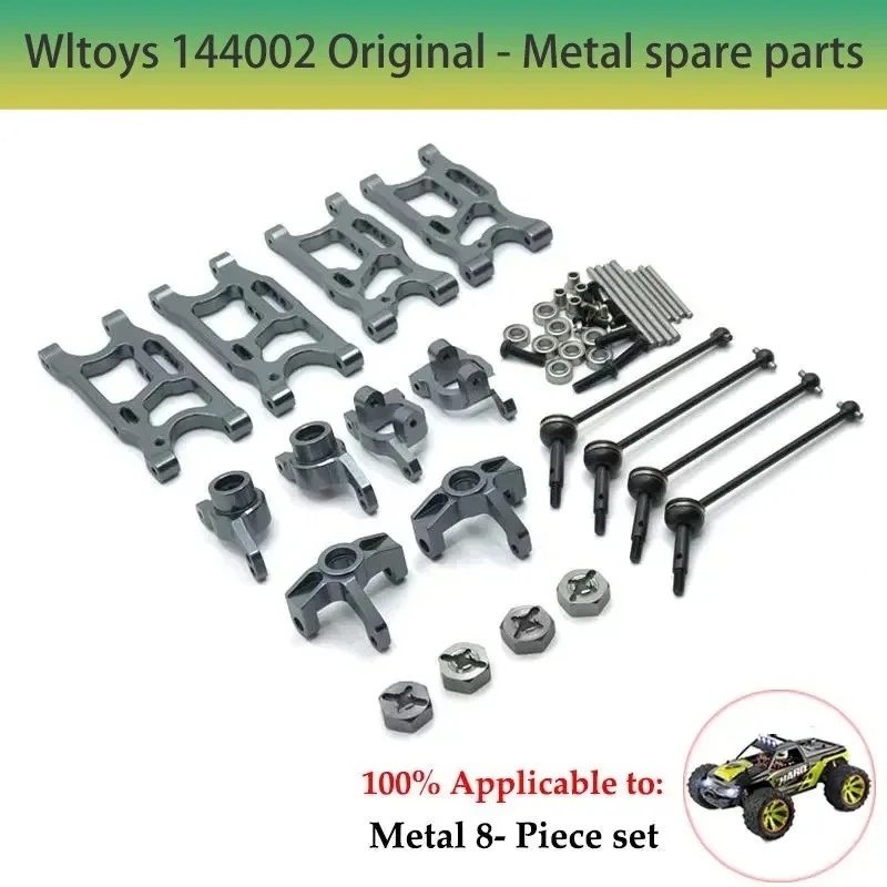 Mise à niveau en métal ou.com pour WLtoys RC, pièces de voiture, 144010, 144001, 144002, 124016, 124017, 124018, 124019, 124007, 124008