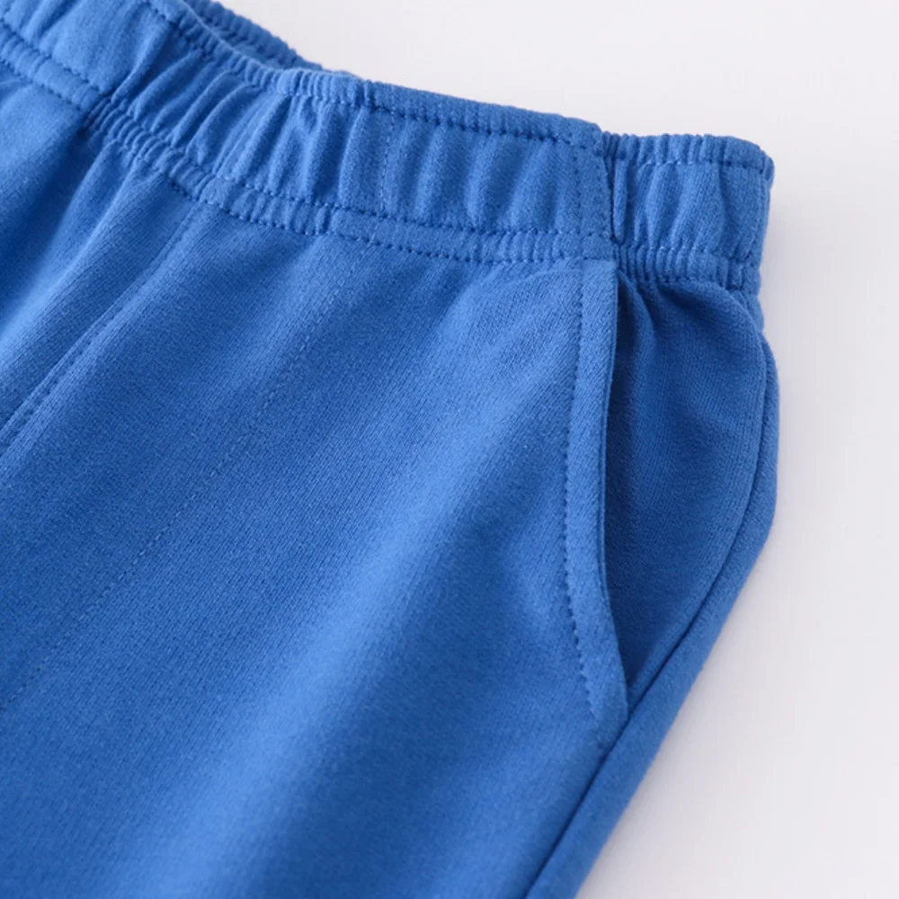 Jumping Meters 2026 Boys Girls Solid Full Pants for Children Drawstring Sweatpants Autumn Spring Trousers Baby Clothes