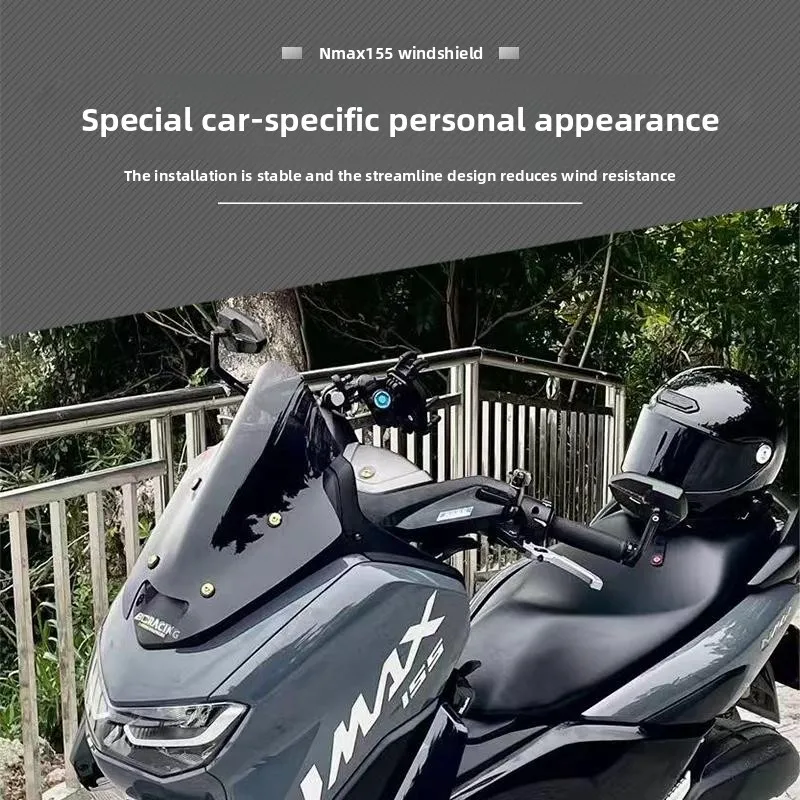 

2025 N-MAX155 for Yamaha NMAX155 NMAX155 NMAX 155 Modified Sports Motorcycle Windshield Windscreen Deflector Kit Accessory