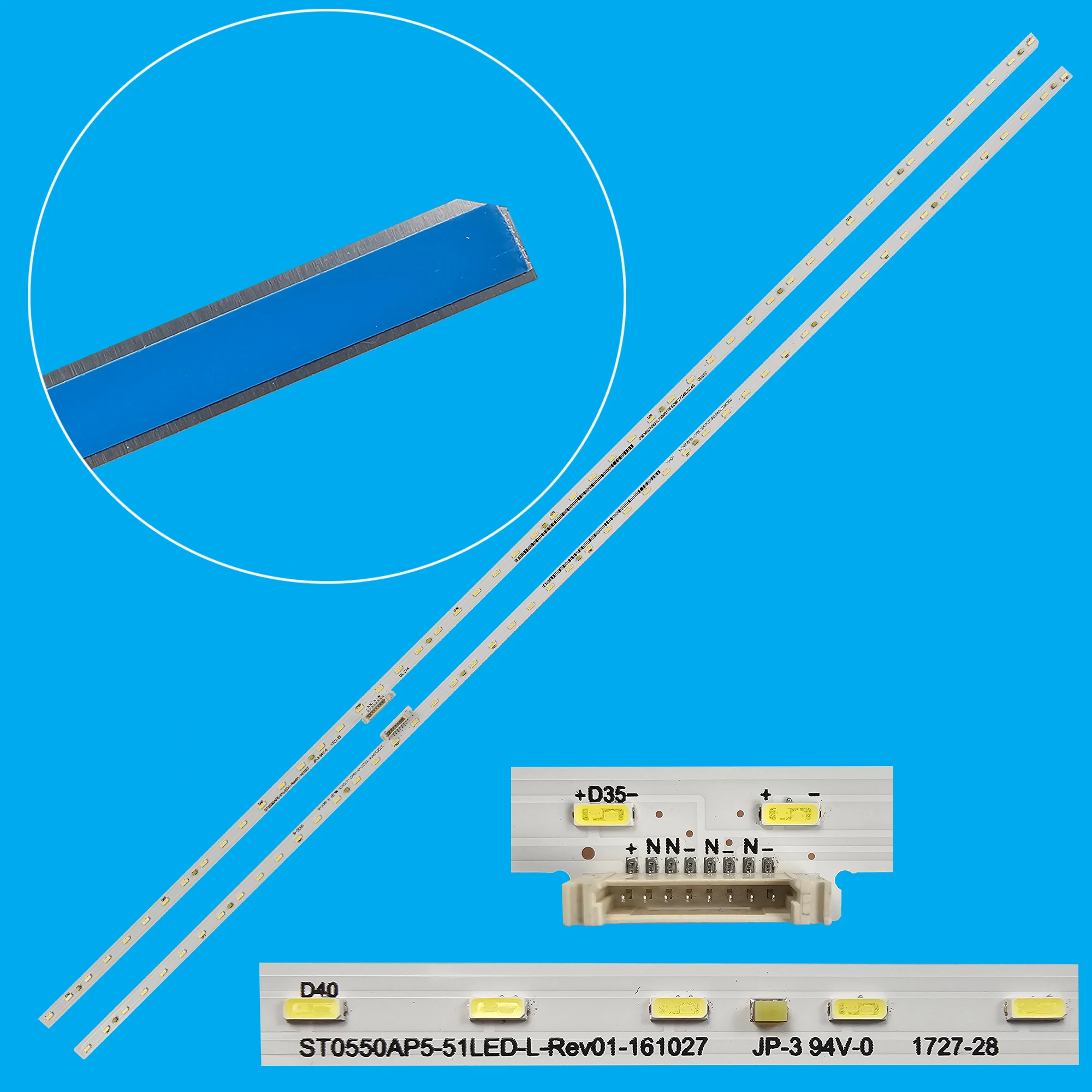 1/5/10 Kit LED strip For LED KD-55X8500G KD-55XF8096 KD-55XE7005 KD-55X720E XBR-55X800E KD-55XE7093 KD-55XE7002 KD-55XE7096