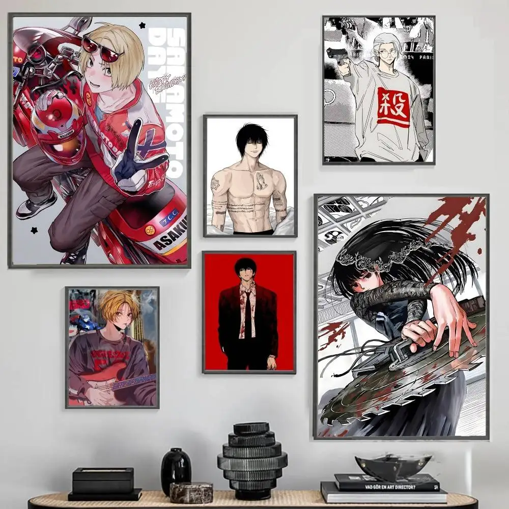 

S-SAKAMOTOS D-DAYS Poster High Quality Print Poster Waterproof Wall Art Movie Posters For Living Bedroom Retro Room Decor Gift