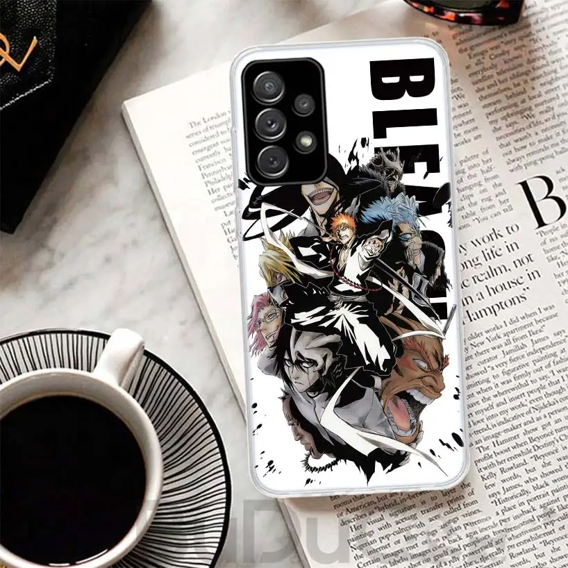 Anime Bleach Ichigo Kenpachi Phone Case For Samsung Galaxy A15 A14 A54 A13 A53 A12 A52S A55 A22 A23 A24 A32 A33 A34 A25 A35 A03S