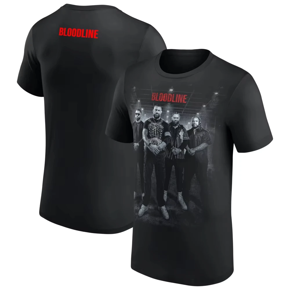 Men's Black The Bloodline Authentic Photo T-Shirt 3D Print Sports Quick Dry Short Sleeve Tee Daily Casual Plus Size T-Shirt 2026