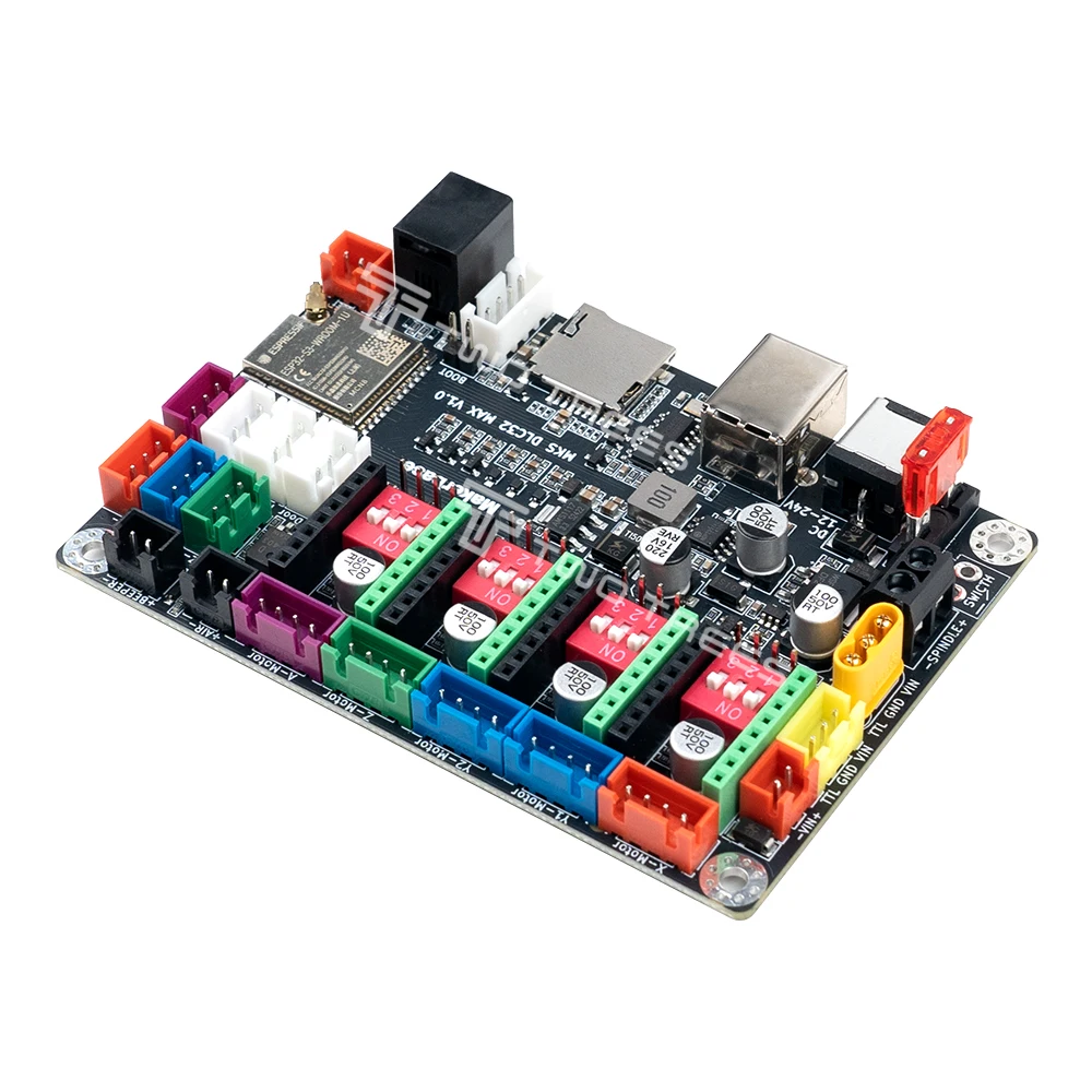 MKS DLC32 MAX Controller Board 32Bit ESP32-S3 Flame Detection Lid Open Protection 12-24V Offline WiFi For CNC Laser Engraver view 4