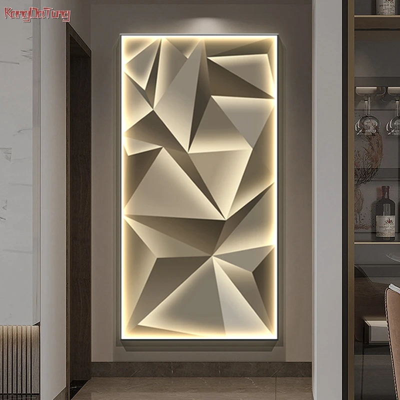 

Modern Geometric Abstract Light Interior Painting Led Wall Hanging Lights For Living Room Dining Room Bedroom Closet Decoration