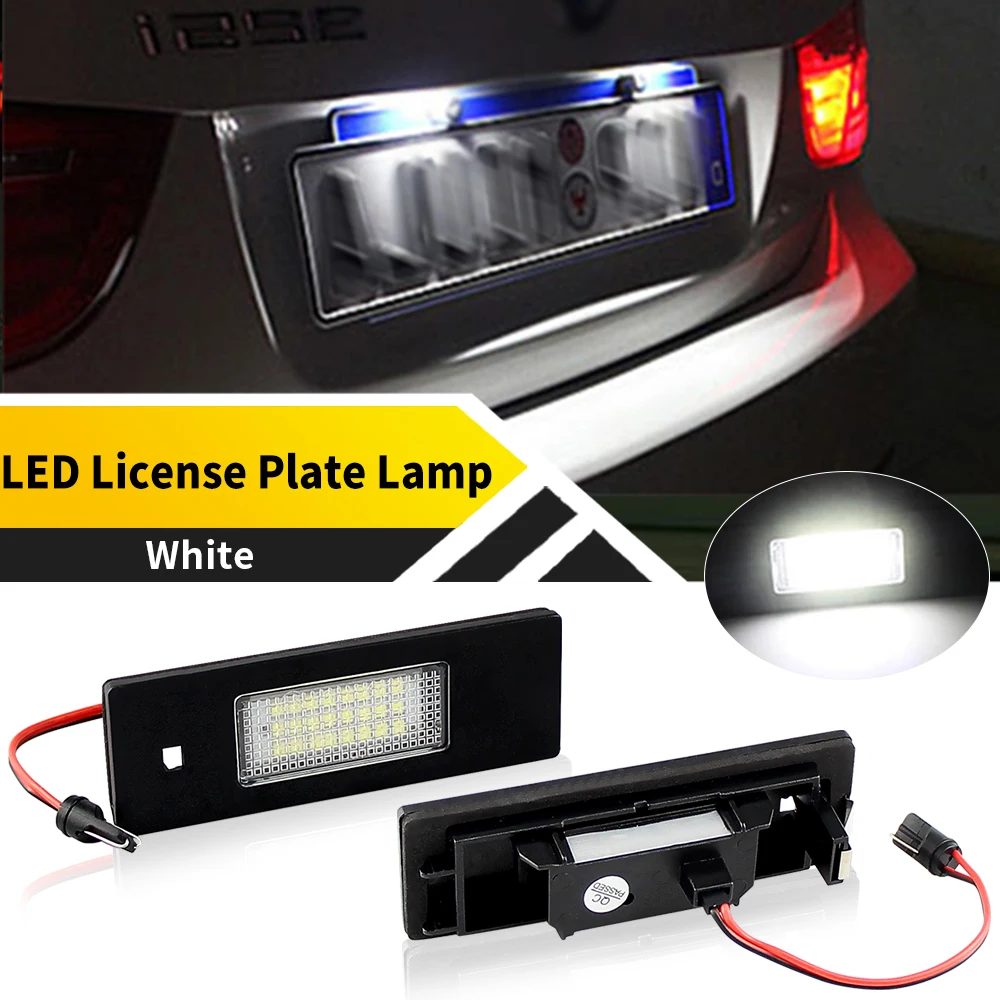 

2PCS White 6000K LED Number License Plate Lights Lamps For BMW 1 Series E81 2006-2012 E87/E87N 2004-2012 F20 F21 2011-2020