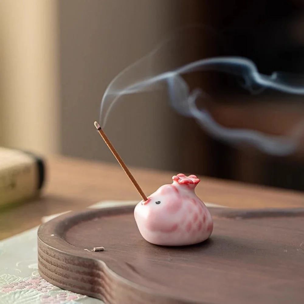Cartoon Ceramic Tea Cup Lying Flat Pigs Bubbling Under Bottom Funny Teacup Procelain Incense Water Cups Mug Cute Pig Tea Pet