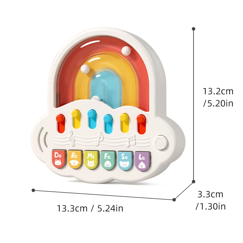 Baby Mini Piano Toys with Light, Multifunctional Musical Toys for Toddlers, Music Enlightenment, Early Education Interactive Toy