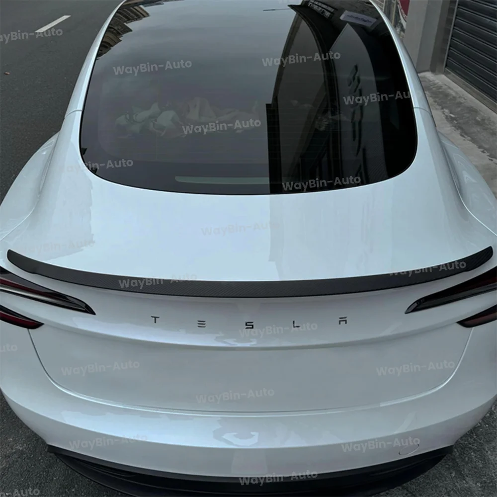 Versione P alettone posteriore per modello 3 Highland 2024 Tesla Spoiler posteriore Tuning vera fibra di carbonio modello 3 + accessori Auto