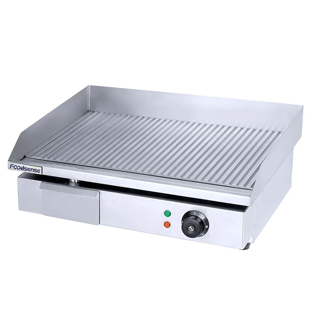 Hot Sales Commercial Stainless Steel Table Top Flat Electric Griddle/hotel Kitchen Equipment Griddle