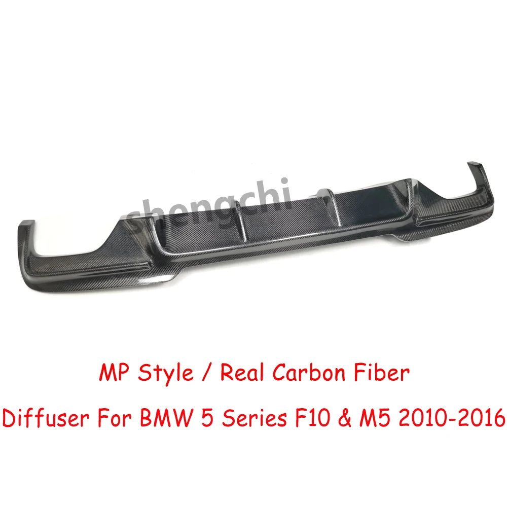 F10 MP Style Carbon Fiber Rear Diffuser For BMW 5 Series F10 M Tech 520i 523i 528i 530i 535i M5 Rear Bumper Diffuser 2010-2016