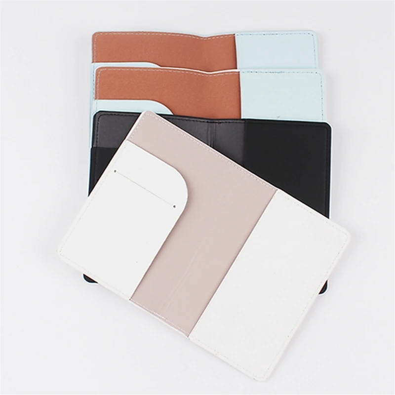 PU Credit Card Holder Ticket Storage Pocket Universal Document Printed Holder Cover Case for Travel