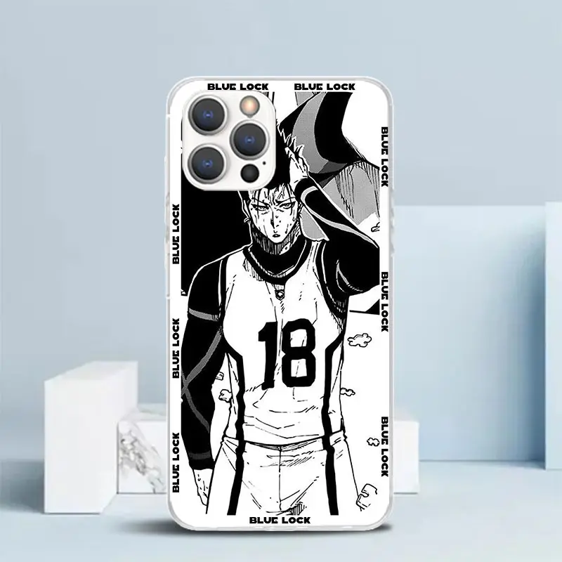 Anime Blue Lock Phone Case For IPhone 16 17 Air 16E 15 14 Plus 13 Mini 12 11 Pro Max 7 8 + SE 2020 Soft TPU Back Cover 16 17 Air