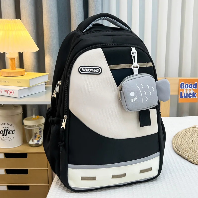 Korean Style Daily Backpack For Women Packsack Waterproof nylon Fabric Travel Backpacks Girls School Bag Teenagers Casual Bags