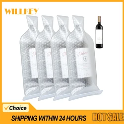 Wine Bottle Bags Multi-Layered Protection Wine Bottle Sleeves for Travel Reusable Wine Bottle Protector Bags Suitcase Luggage